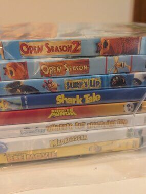 Childrens DVDs, DreamWorks, qty 8